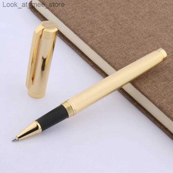 Stylos à plume Stylos à plume JINHAO nouveau Clip de dessin vague dorée garniture cadeau stylo à bille roulante Q240314