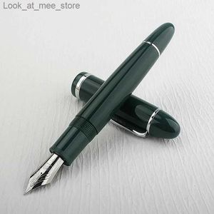 Stylos plume Stylos plume JinHao X159 stylos plume métal or Clip EF 0.38mm F 0.5mm plumes acrylique fournitures de bureau scolaire stylo d'écriture d'affaires vert Q240314