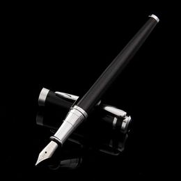 Stylos à plume Stylos à plume de luxe en métal joli stylo de caligraphie stylo à bille bureau école papeterie plumes pour stylos à plume 0.5mm nom personnalisé cadeau Q240314