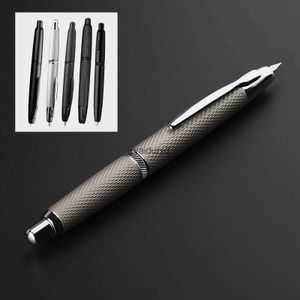 Fountain Pens Gift Fountain Pens New majohn A1 AK1 Press fountain pen Fish scale pattern EF 0.4MM Nib Metal writing ink pens school supplies office gifts pensvaiduryd