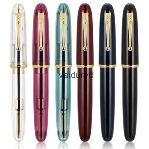 Stylos à plume Cadeau Jinhao 9019 Fournitures de stylo en résine de couleur transparente 0.5/0.7mm encre étudiant école papeterie bureau d'affaires Giftvaiduryd