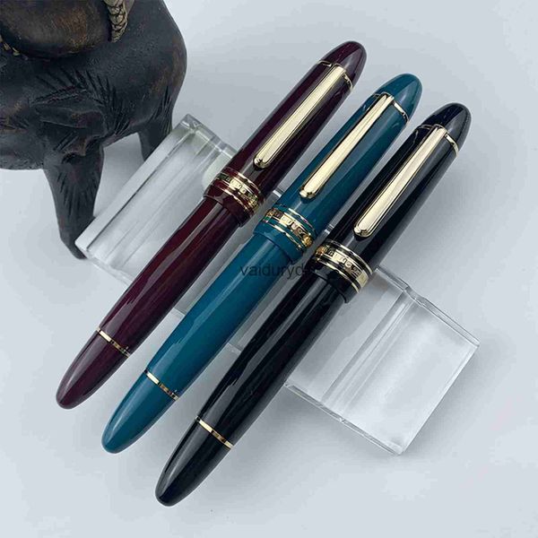 Stylos à plume Cadeau nouveau Yongsheng 630 résine bref stylo NO.8 Iraurita Fine plume Piston or pince papeterie affaires écriture cadeaux pensvaiduryd