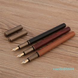 Stylos plume haute qualité 007 bois stylo laiton sandale bois Spin encre bureau fournitures d'écriture