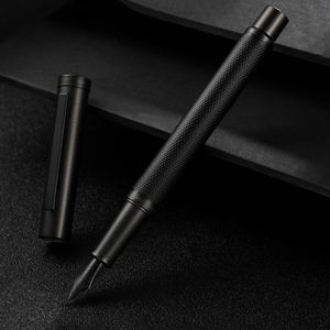 Vulpennen Hongdian Zwarte Woud Metalen Pen EFFFBent Penpunt Mooie Boom Textuur Schrijven Inkt voor Kantoor 230608