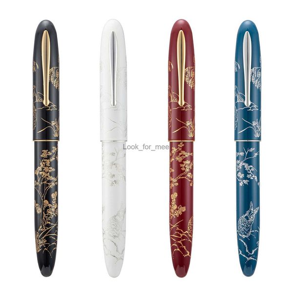 Füllfederhalter Hongdian N23 Füllfederhalter 2023 Rabbit Year Limited Carving EF/Long Knife Medium Nib Schreibstift für Sammlungsgeschenk HKD230904