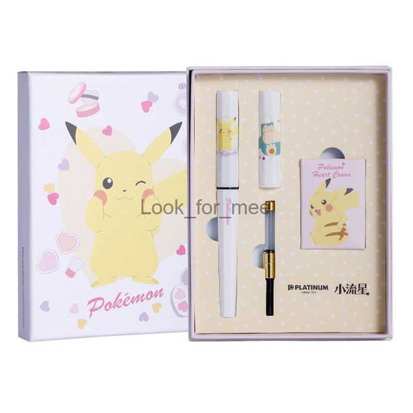 Stylos à plume Japon PLATINE petit météore limité coffret cadeau étudiants pratiquent la calligraphie stylo d'écriture F Nib stylo plume HKD230904