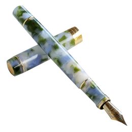 Fountain Pens Jinhao 100 Centennial Resin Nib Fine 18kgp Golden Clip Business Office Gift voor Graduate 230130