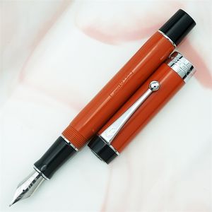 Fountain Pens Jinhao 100 Centennial Resin Fountain Pen rojo con Jinhao EF/F/M/Bent Nib Converter Escribir Oficina de Negocios Pen de regalo de regalo 220927