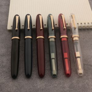 Vulpennen JinHao 9019 Dadao Pen Acryl Transparant Spin 40MM Penpunt Elegante Handtekening Briefpapier Inkt 230807