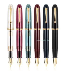 Fountain Pens Jinhao 9019 Fountain Pen #8 Fine Fine Medium Nib Big Size Resin Office Writing Pen with High Capacity Ink Converter 230729