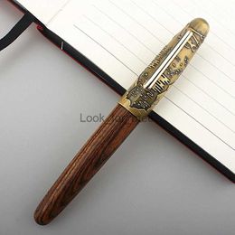 Plumas estilográficas JinHao 9056 Pluma estilográfica Madera hecha a mano EF F nibs escuela negocio Papelería Suministros de oficina Bolígrafos de tinta regalos HKD230904