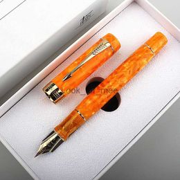 Stylos à plume Jinhao Centennial 100 stylo plume avec pince flèche 18KGP plaqué or M plume 0.7mm stylo à encre en résine stylo cadeau de bureau d'affaires HKD230904