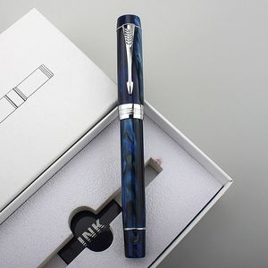 Fountain Pens Jinhao Centennial 100 Fountain Pen Fijn 0,4 mm M NIB 0,7 mm Resin Ink Pen met een Converter Business Office Gift Pen 230821