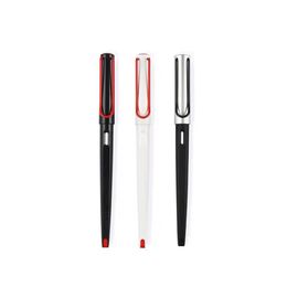 Plumas estilográficas de lujo clásicas de alta calidad pluma de longitud recta 0,5 mm oscuro negro rojo oficina escritura papelería entrega escolar Bu Dh6Jt