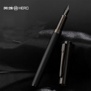 Plumas estilográficas Luxury HERO Black Forest Pen Extremadamente oscuro Oficina de negocios Útiles escolares Tinta 220927