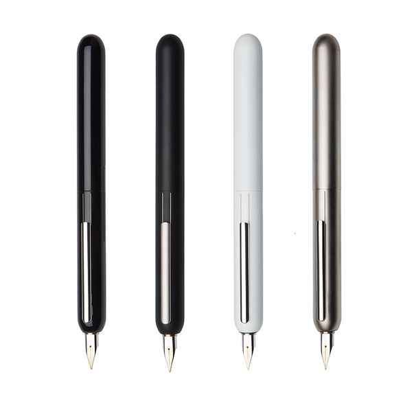 Stylos plume luxe LM Focus 3 stylo plume noir série de dialogue 14K or pointe stylo à encre papeterie école fournitures de bureau stylo d'écriture 230724