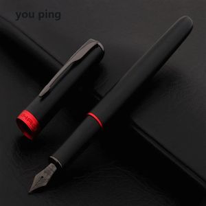 Fountain Pens Luxury Quality Jinhao 75 Metal Black red Fountain Pen Financial Office Student School Stationery Supplies Ink Pens 231023
