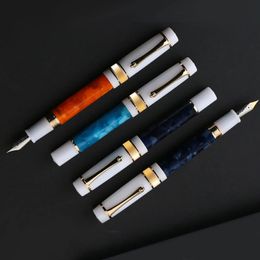Penne stilografiche MAJOHN M400 Penna 6 nastro EFF Pennino con convertitore Inchiostro per scrittura in resina Materiale scolastico per ufficio Penne regalo di alta qualità 231213