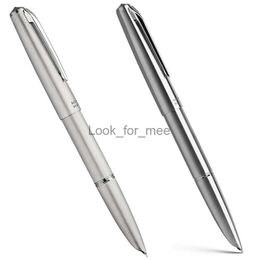 Stylos à plume Majohn Ti200 stylo plume en métal en alliage de titane taille Fine/or 14K 0.5mm avec convertisseur encre d'écriture d'affaires de bureau stylo lisse HKD230904