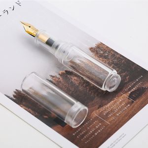 Vulpennen Majohn Wancai Transparante Mini Pen Fijne 0 5mm Nib Draagbare Palm Korte Reizen Hars Inkt Schrijven Gift 230713