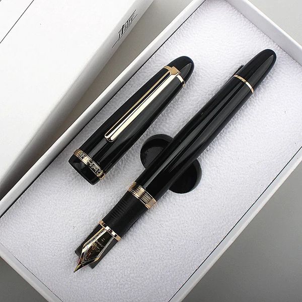 Stylos à plume en métal Jinhao X850 stylo noir or plumes fournitures scolaires bureau affaires écriture encre cadeau papeterie 231213