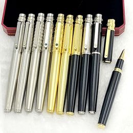 Fountain PENS MSS SANTOS DE CT TOP KWALITEIT MATTE Metalen vat Roller Ballpoint met serienummer Writing Smooth Luxury Stationery 230228