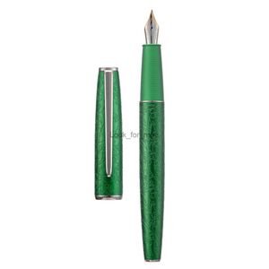 Stylos à plume Nouveau stylo plume en aluminium Hongdian A3 Iridium EF/F conception de gravure de fleur stylo d'écriture cohérent avec convertisseur d'encre HKD230904