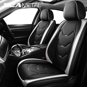 Vier seizoen Autostoel Cover Set PU Lederen Auto Stoelen Kussenbeschermer Pad Universele Fit voor SUV Sedan Interieur Accessoires Covers