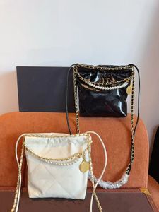 Four Seasons Fashion Design Dames klassieke mini Drawtring Garbage Bag Leermateriaal Casual Elegant Casual All-In-One Crossbody Bag