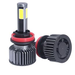 Vierzijdig chips Auto LED Koplamp GT4 H1 H7 Super Bright High Low Beam Lampen 10000LM Auto Modificatie Auto Lamp