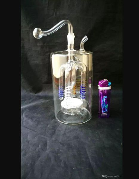 Cuatro accesorios de bongs de vidrio de medusas en espiral, pipas de vidrio para fumar, mini pipas multicolores coloridas, pipas de mano, la mejor pipa de vidrio de cuchara
