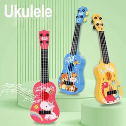 Cuatro juguetes de música de piano de cuerda cuatro guitarras pequeñas de cuerda Montessori instrumentos musicales educativos Música Juguetes Música Aprendizaje Regalos S516
