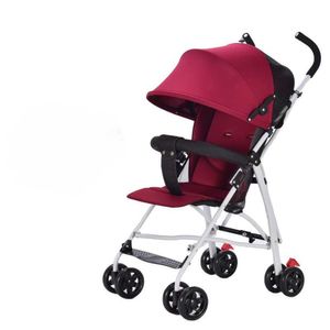 Carro de cuatro ruedas Cochecito de bebé Paraguas Coche Fácil de sentarse, Ligero Plegable, Cochecito de niño transpirable Bb para niños con capazo