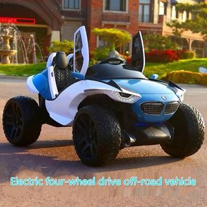 Vierwielaandrijving kinderen elektrische auto's kinderen auto 1-10 jaar rijden speelgoed off-road voertuig voor rit op