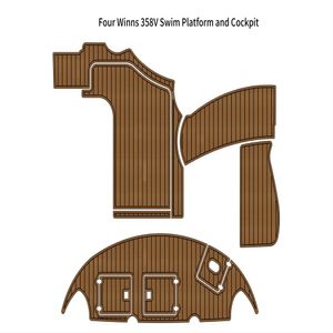 Vier winns 358V zwemplatform cockpit boot eva faux schuim teak dek vloer kussent