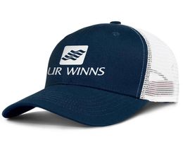 Vier winns -logo voor mannen en vrouwen verstelbare trucker meshcap ontwerp gemonteerd team originele honkbalhats gold usa vlag logo gay pride4217101