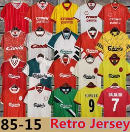 Fowler 93 95 Retro Gerrard 04 05 14 15 Soccer Jerseys Suarez Torres 1984 Dalglish Football Shirts Anaman 1989 McManaman Maillot 06 07 Barnes 08 09 10