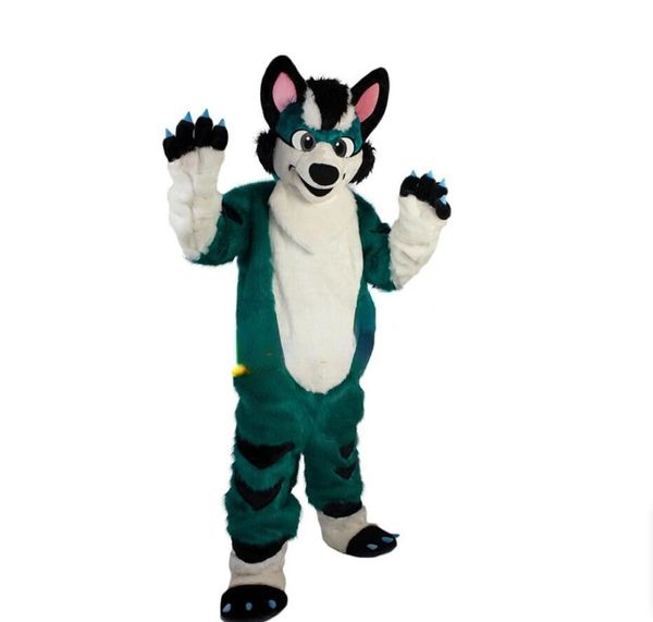 Fox Dog Performance Performance Cartoon accessoires Mascot Costumes Walking Puppet Animal Costume Performance Carnaval Taille adulte