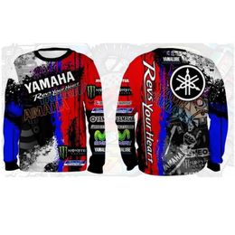Fox Downhill Suit Fox Head Riding Suit Mountain Bike Racing Suit Motorcycle Suit à manches longues T-shirt Mens Top Yamaha