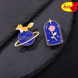 Fox Sprookje Prins Emaille Pin Leuke Anime Badges Broche voor Kleding Rugzak Hoed Mode-sieraden Accessoires Kinderen Geschenken