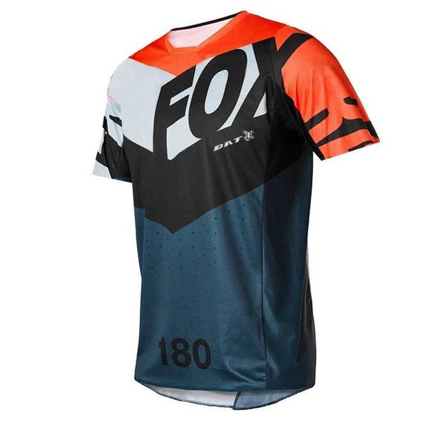 Chemises de course à renard t-shirts masculins pour hommes Bat Fox Downhill Jerseys de montagne Shirts Offroad Dh Motorcycle Jersey Camiseta Motocross T-shirt 926