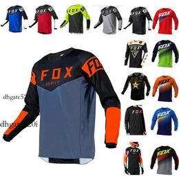 T-shirts Fox Racing T-shirts masculins en 2023 Jerseys Hpit Fox Mountain Bike Mtb Shirts Offroad DH Motorcycle Jersey Motocross Sportwear RA