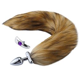 Fox Tail Anal Butt Plug Extraíble Metal Anus Bead Estimulador Masajeador Productos Sexuales Fetiche Juegos para Adultos Diversión Parejas Juguetes Para Mujeres M6576744