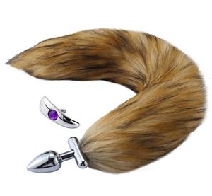 Fox Tail Anale Butt Plug Verwijderbare Metalen Anus Kraal Stimulator Massager Sex Producten Fetish Volwassen Spelletjes Leuk Koppels Speelgoed voor Vrouwen M6576744