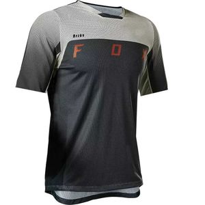 Foxbrzks – T-Shirts de descente pour hommes, maillot vtt, moto, Camiseta de montagne, tout-terrain, manches courtes, maillot de Motocross, 2024