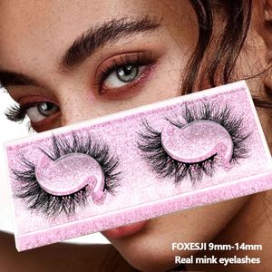 FOXESJI 2 paires de Cils naturels courts vison Faux Cils moelleux vaporeux doux 9mm14mm Faux Cils Extension de Cils maquillage 240311