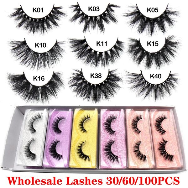 FOXESJI vison cils articles en gros pour les affaires moelleux vaporeux Sexy complet doux en vrac faux cils Extension des yeux 240311