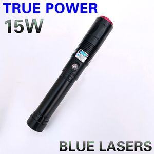 FOXLASERS 15000 mw laserpointers 15 W laserzaklampen energie Ultra hoge helderheid True power 32650 batterij Verlichting reddingsstresssignaal zelfverdediging te voet