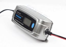 Chargeur de batterie intelligent FOXSUR V A V A stage V V EFB GEL AGM chargeur de batterie de voiture humide avec désulfateur d'affichage LCD