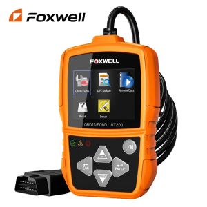 FOXWELL NT201 OBD2 SCANNER AUTOMOTIVE CHECK MOTEUR LECTRE LECTURE CODE COTO CODE CODE OBDII TOL MAGNE DE SCANTAGE DE DIAGNOSTIC